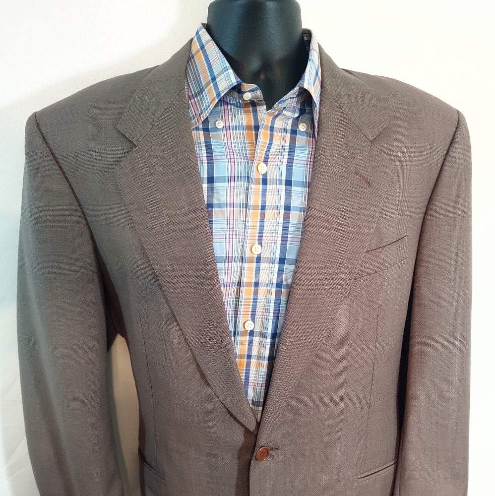 Canali 32L us men's gray blazer sport coat